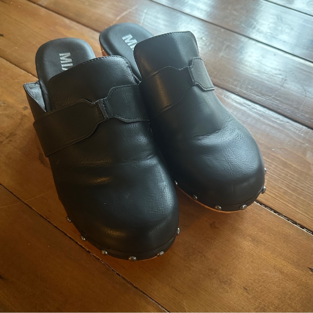 MIA Black Mules for Women